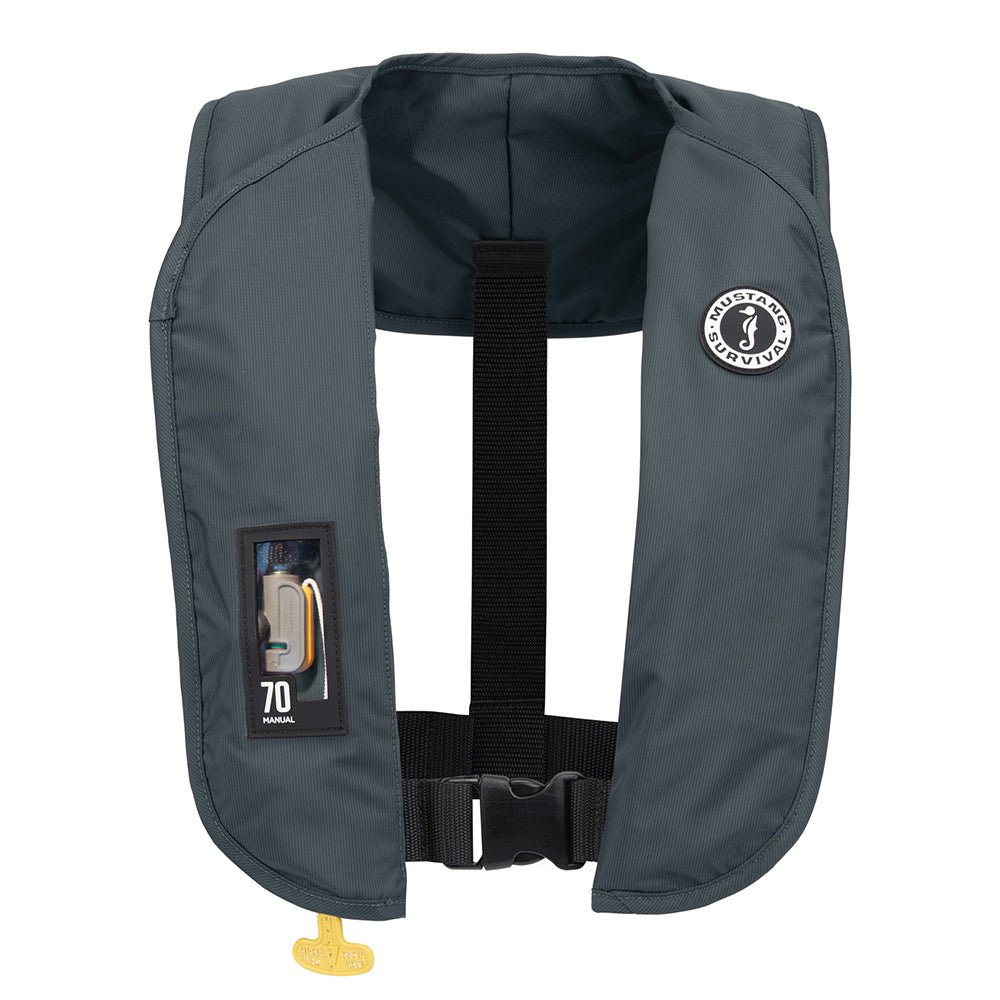 Mustang MIT 70 Manual Inflatable PFD - Admiral Grey [MD4041-191-0-202] - O.J.K. Outdoors