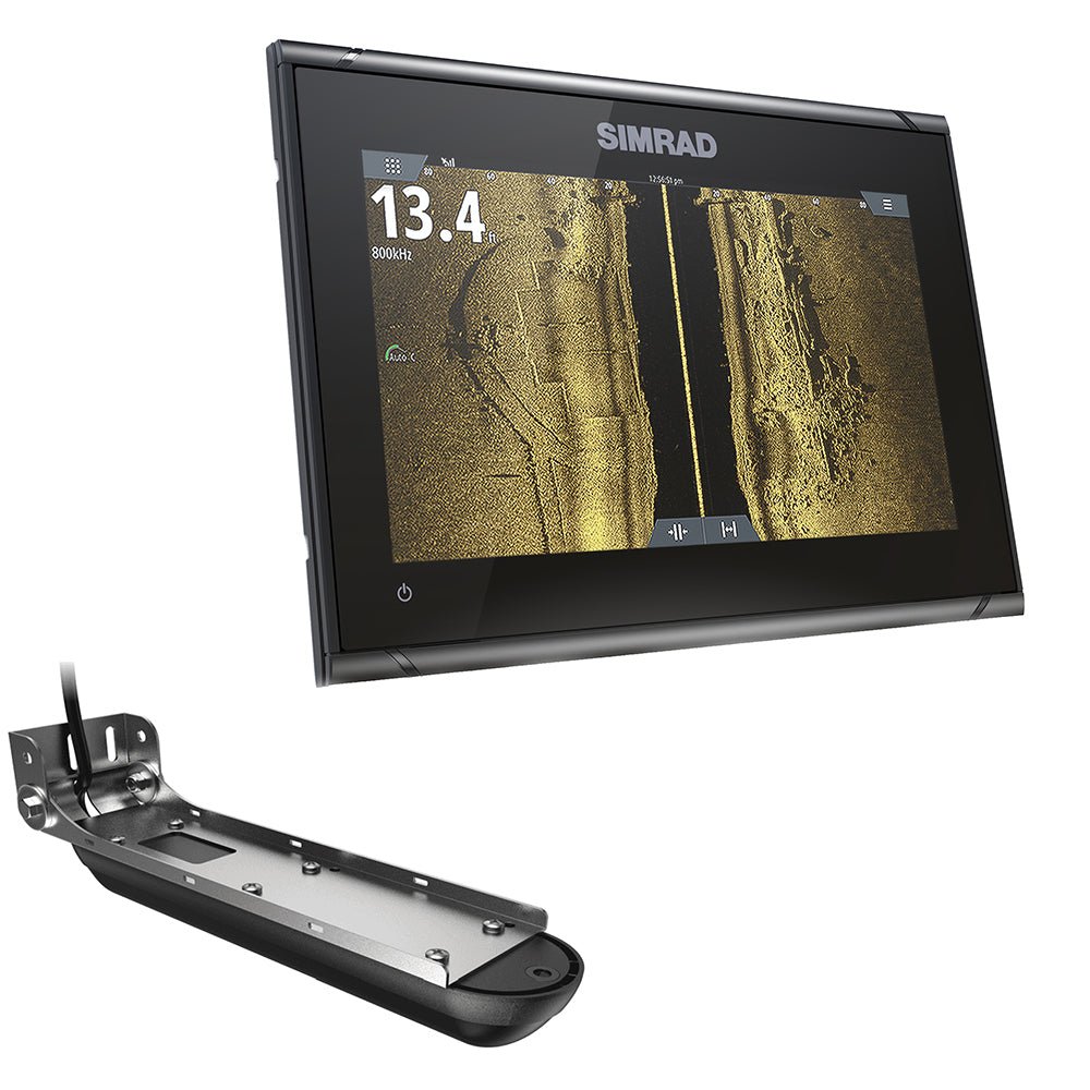 Simrad GO9 XSE Chartplotter/Fishfinder w/Active Imaging 3-in-1 Transom Mount Transducer C-MAP Discover Chart [000-14840-002] - O.J.K. Outdoors